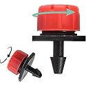 DIY Crafts 40 Pcs, Only Red Sprinkler Nozzle, Patio Misting Micro Flow Watering System Trampoline Waterpark Home Garden Misting Cooling Automatic Distribu (40 Pcs, Only Red Sprinkler Nozzle)