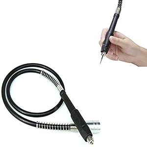 diy crafts combo kit no  2 silver black profession metal and rubber inner core soft flex shaft tube 03-32 mm drill chuck for cleaning combo kit no  2 silver black