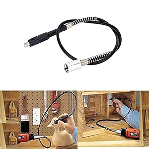 diy crafts profession metal and rubber inner core soft flex shaft tube 03-32 mm drill chuck for cleaning polishing sanding multicolour combo set no  1 silver black