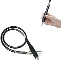 DIY Crafts Combo Kit No # 2, Silver Black, Profession Metal and Rubber Inner Core Soft Flex Shaft Tube 0.3-3.2 mm Drill Chuck for Cleaning (Combo Kit No # 2, Silver Black)