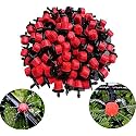 DIY Crafts 60x, Heads, Red Black Nozzle For Dripp Cooling System Nozzle Quick Garden Outdoor Patio Umbrella,Pergola,Vestibule,Garden/Greenhose (Only 360°Red Bl (60x, Heads)