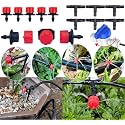 DIY Crafts 35x Heads, Drip Kit, Red Head Sprinkler Drip Irrigation Kit For Cooling System Animal Plants Swimming Pool Cooler Tube Hose Pipe Nozzles Misters Water Patio Garden (35x Heads, Drip Kit)