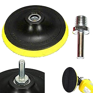 diy crafts self adhesive 13939inch - 73939 inch backer pad polishing buffing plate rubber  m 1014 drill thread kit set 73939 inch kit backer pad  universal drill nut