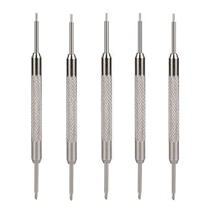 diy crafts watch band replacement tool heavy duty stainless steel watch spring bars replacement watch strap remove tool pack of 5 pcs silver pin remover