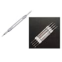 DIY Crafts Watch Band Replacement Tool, Heavy Duty Stainless Steel Watch Spring Bars Replacement Watch Strap Remove Tool (2 Pc, Silver Pin Remover)