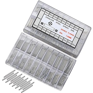 diy crafts watch spring bars 360pcs 8-25mm professional watch wristband stainless steel link pins repair replacement pin tool kit set design  no 1 pack of 360 pcs