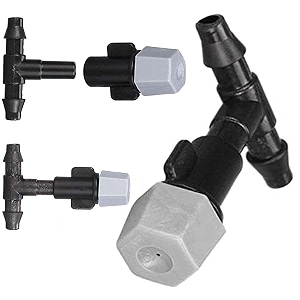 diy crafts water misting cooling system kit summer sprinkler nozzle outdoor garden greenhouse park plant spray hose watering sprayer only 360grey mist nozzle 35 pcs only 360grey mist nozzle