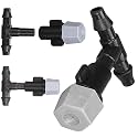 DIY Crafts Water Misting Cooling System Kit Summer Sprinkler Nozzle Outdoor Garden Greenhouse Park Plant Spray Hose Watering Sprayer (Only 360°Grey Mist Nozzle) (20 Pcs, Only 360°Grey Mist Nozzle)