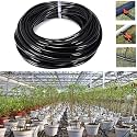 DIY Crafts Watering Tubing Hose 8/11 inch Garden Drip Pipe PVC Hose Irrigation System Watering Systems for Greenhouses Agriculture,Lawn, Plants, Garden, Patio Dno1 (40 Meter Roll, Black)
