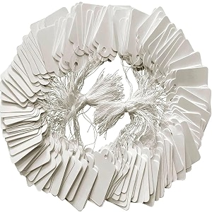 DIY Crafts White Price Display Tags with