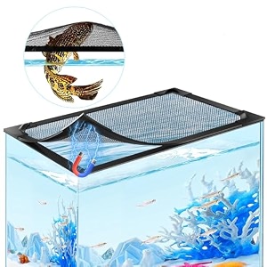 diy fish tank lid aquarium cover with fresh air netting to prevent fish from jumping out of the tank and reptile pet from escaping adjustable size fit tank size max 373939x183939