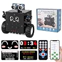 DIY Robot Kit Soldering Project, ICSTATION Robot Car Soldering Practice Kit with Time & Expressions Display STEM Science Kits for Back to School Students Adults Ages 15+ Experiment Education