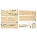 DIY Ship Assembly Model Kits Wooden Sailing Boat Scale Model Decoration Toys Gifts for Kids Adults
