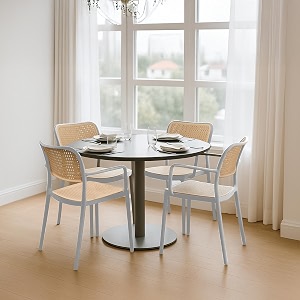 diya rolex chair for cafeteria  durable nylon frame accent chair