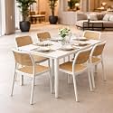 DIYA Rolex Chair for Cafeteria | Durable Nylon Frame Accent Chair
