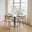 DIYA Rolex Chair for Cafeteria | Durable Nylon Frame Accent Chair