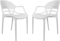 Diya Sunset Web Plastic Chair with Handle for Dining Room, Cafe and Restaurents Plastic Outdoor Chair