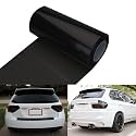 DIYAH 12 X 48 Inches Self Adhesive Headlight, Tail Lights, Fog Lights Tint Vinyl Film (Dark Black)