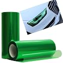 DIYAH 12 X 48 Inches Self Adhesive Headlight, Tail Lights, Fog Lights Tint Vinyl Film (Green)