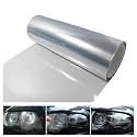 DIYAH 12 X 48 Inches Self Adhesive Headlight, Tail Lights, Fog Lights Tint Vinyl Film (Clear)