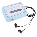 Diyeeni Portable Cassette Player & Convert Tape to MP3 Digital, Casette Tape Recorder with Big Speaker & Earphone Jack, Cassette Player Powered by USB or 2 AA Battery (Blue)