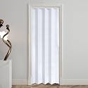 DIYHD 32X80in Accordion Door, White Double-Layer PVC Folding Interior Door