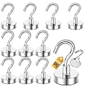 DIYMAG Magnetic Hooks 12pcs 85lbs Cruise Essentials 2026 Magnet Hook
