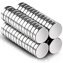 DIYMAG 52Pcs Small Refrigerator Magnets, 10x3mm Round Rare Earth Magnet