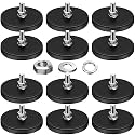 DIYMAG Rubber Coated Neodymium Magnets 30lbs 12pcs