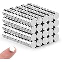 DIYMAG 500Pcs Small Refrigerator Magnets, 8x3mm Round Rare Earth Magnet