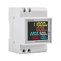 diymore Digital Single Phase Energy Meter Tester Electricity Usage Monitor AC 110V 40V~300V 100A Ampermeter Power Voltmeter Voltage Amps Watt Kwh Frequency Power Factor Meter Multimeter