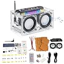 Diymore DIY Bluetooth Speaker Kit Radio Soldering Practice Kit,Dual Speakers & Remote Control,for TF/AUX/Bluetooth/USB Support,for Home and School Education Gifts for Women Men Mom Kids