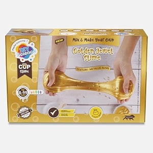 golden jewel slime kit slime making kit 8 years make shiny amp stretchy metallic slime scented slime glitter glue activator gel golden pigment golden bead toppings