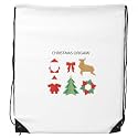 DIYthinker Red Abstract Christmas Origami Pattern Drawstring Backpack Shopping Sports Bags Gift One_Size MultiColor