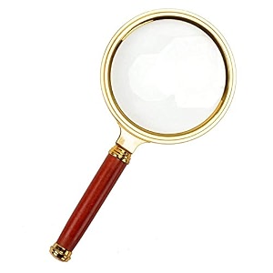 reading magnifier double glass 10x high power antique handheld magnifier magnifying glass for reading soldering jewelries maps great for gifting 10x round simple magnifier