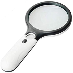 reading magnifier magnifier 3 led light3x 45x handheld magnifier reading magnifying glass lens jewelry lupe white and black 3x 45 x round magnifier 3 led