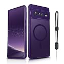 Dizn Compatible for Google Pixel 6 Pro Case:[Not Fit Pixel 6],Fit for MagSafe,Matte Translucent &amp; Military-Grade Magnetic Protective for 6.7-Inch Pixel 6 Pro,Dark Purple
