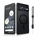 Dizn for Google Pixel 7 Pro Case:[Not Fit Pixel 7],with Strap,[Fit for MagSafe],Matte Translucent Cover &amp; Military Grade Anti-Scratch Protective,for Pixel 7 Pro Phone Case,Black