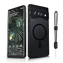 Dizn Magnetic for Google Pixel 6 Pro Case:[Not Fit Pixel 6],Compatible with MagSafe Wireless Charging,with Strap,Slim Case,Military-Grade Protective,for Google 6 Pro 6.7-Inch,Black
