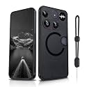 Dizn for Nothing Phone (3) Magnetic Phone Case Shockproof:with Strap,Black