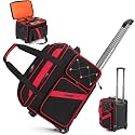 DJ Cable Bag with Wheels for Equipment,Rolling Gig Bags for Musicians