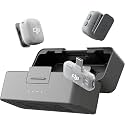 DJI Mic Mini 2 Wireless Lavalier Microphone, 2 TX + 1 Mobile RX + Charging Case, Bluetooth, Noise Cancelling, 400m Range, for iPhone/Android/Camera