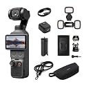DJI Osmo Pocket 4 Fill Light Combo, Pocket Gimbal Vlog Camera