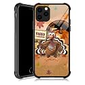 DJSOK Case Compatible with iPhone 12 Case, Thanksgiving Turkey Pumpkin with 4 Corners Shockproof Protection Soft Silicone TPU Bumper and Hard PC Pattern Back Case for iPhone 12