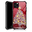 DJSOK Case Compatible with Case for iPhone 13 Mini, Christmas Tree iPhone 13 Mini Cases with 4 Corners Shockproof Protection Soft Silicone TPU Bumper and Hard PC Pattern Back Case