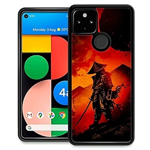djsok compatible with google pixel 5 casesamurai dark for girl men drop protection pattern with soft tpu bumper case for google pixel 5