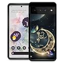 DJSOK Compatible with Google Pixel 7 Pro Case,Butterfly Moon Star for Girl Men Drop Protection Pattern with Soft TPU Bumper Case for Google Pixel 7 Pro