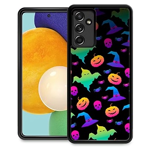 djsok compatible with samsung galaxy a14 5g caseghost pumpkin for girl men drop protection pattern with soft tpu bumper case for samsung galaxy a14 5g
