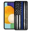 DJSOK Compatible with Samsung Galaxy A14 5G Case,Thin Blue Line Flag for Girl Men Drop Protection Pattern with Soft TPU Bumper Case for Samsung Galaxy A14 5G