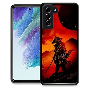 djsok compatible with samsung galaxy s23 plus casesamurai dark for girl men drop protection pattern with soft tpu bumper case for samsung galaxy s23 plus